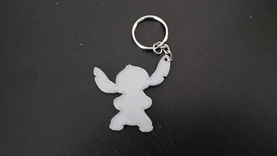 Picture of Stitch Silhouette keychain
